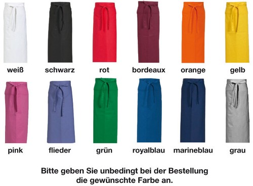 Bistroschürze 100 cm - x,